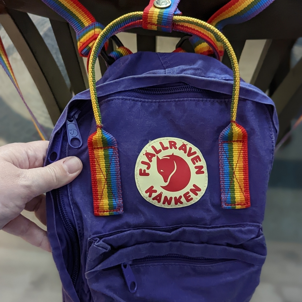 Fjallraven Kanken Mini Purple/Rainbow Backpack